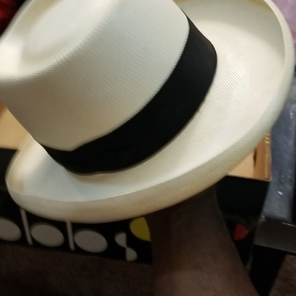 DOBBS SHANTUNG PANAMA STRAW HAT - Picture 3 of 8